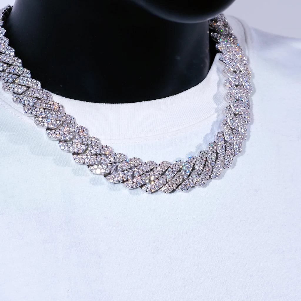 アクセサリー glitter 19mm iced out chain 60cm 19mm Iced Out Prong Chain Bracelet 【GOLD/SILVER】 | Glitter