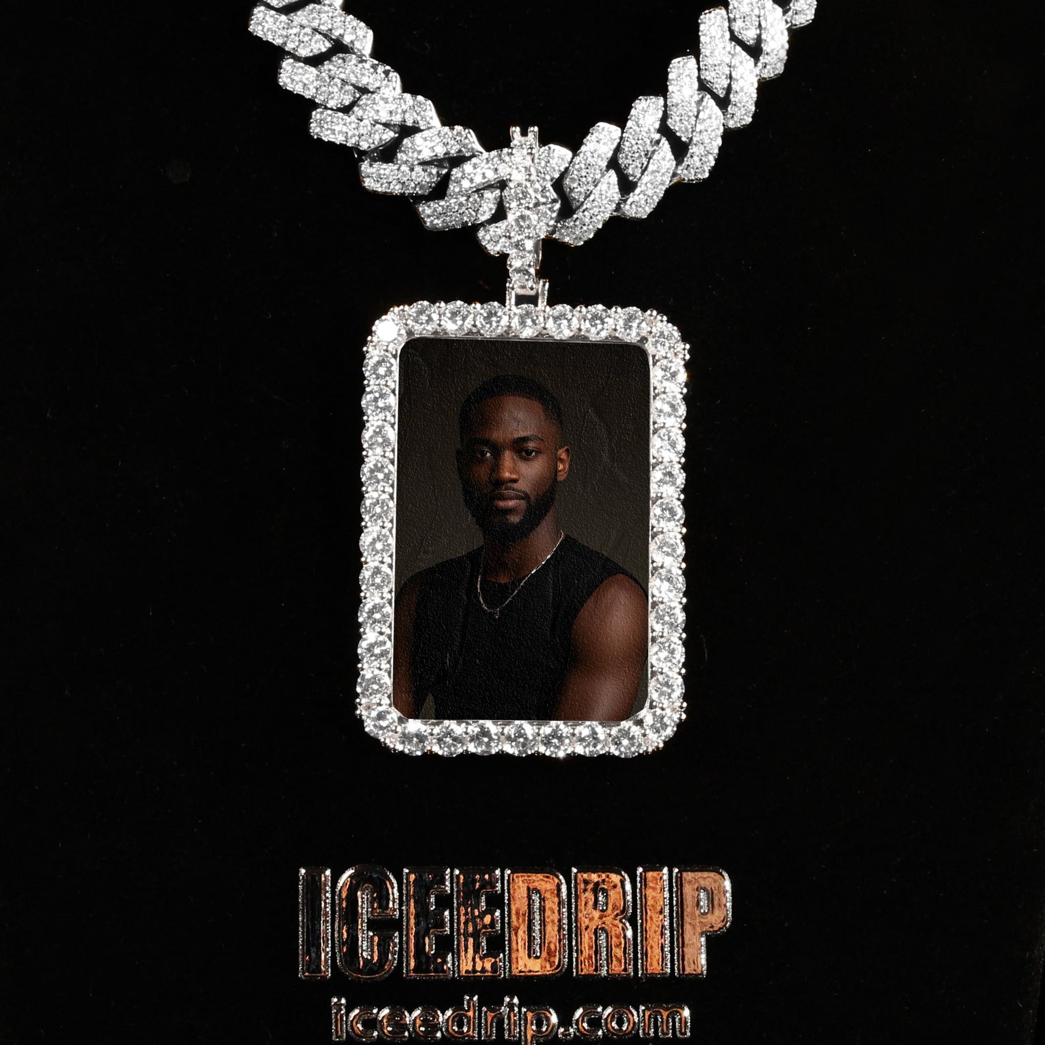 3D Custom Square Picture Pendant
