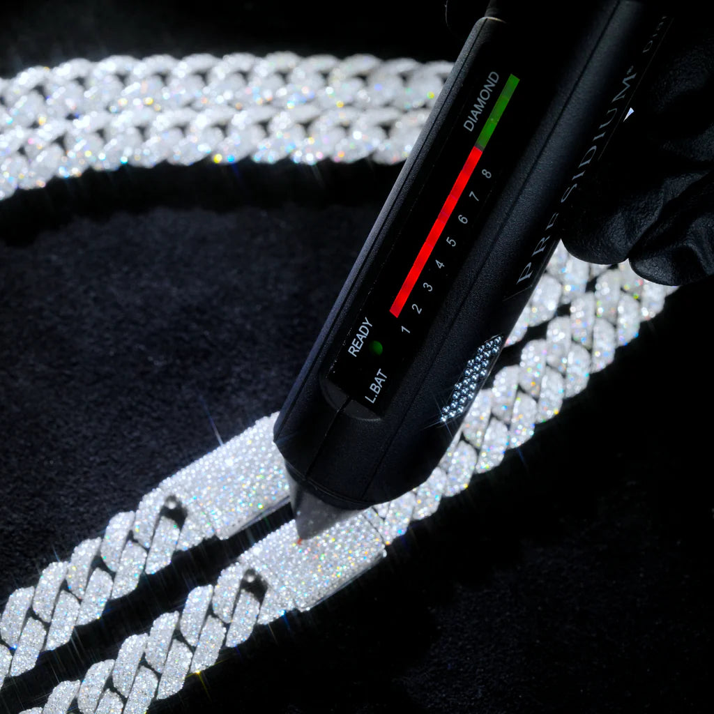 S925 & VVS Moissanite 10MM Cuban Link Chain