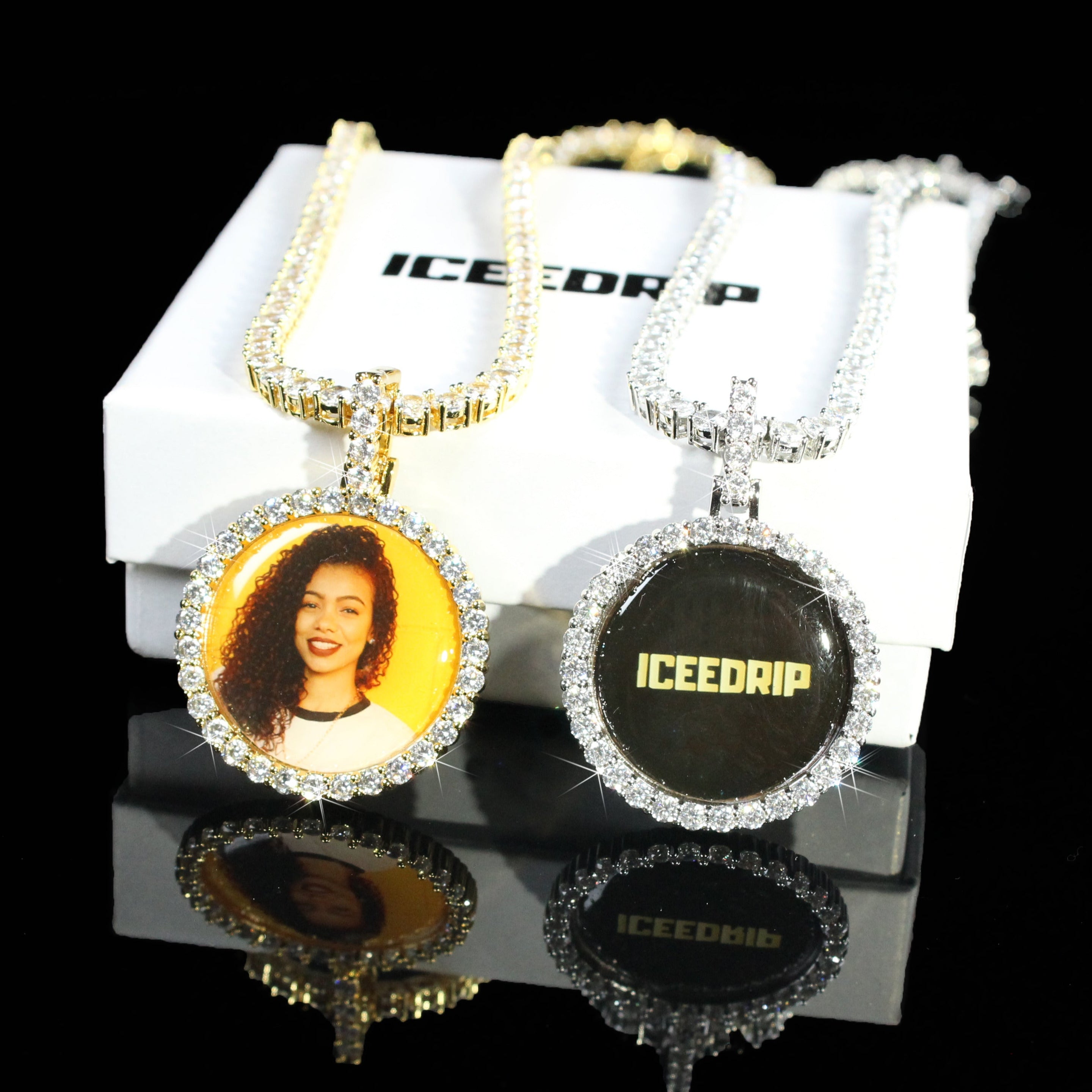 3D Small Circle Custom Picture Pendant