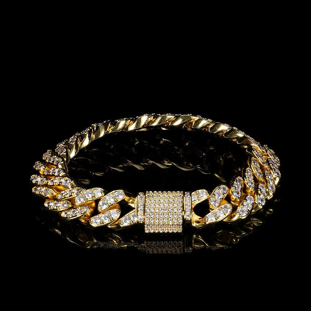 12mm Iced Bling Cuban Bracelet - ICEEDRIP
