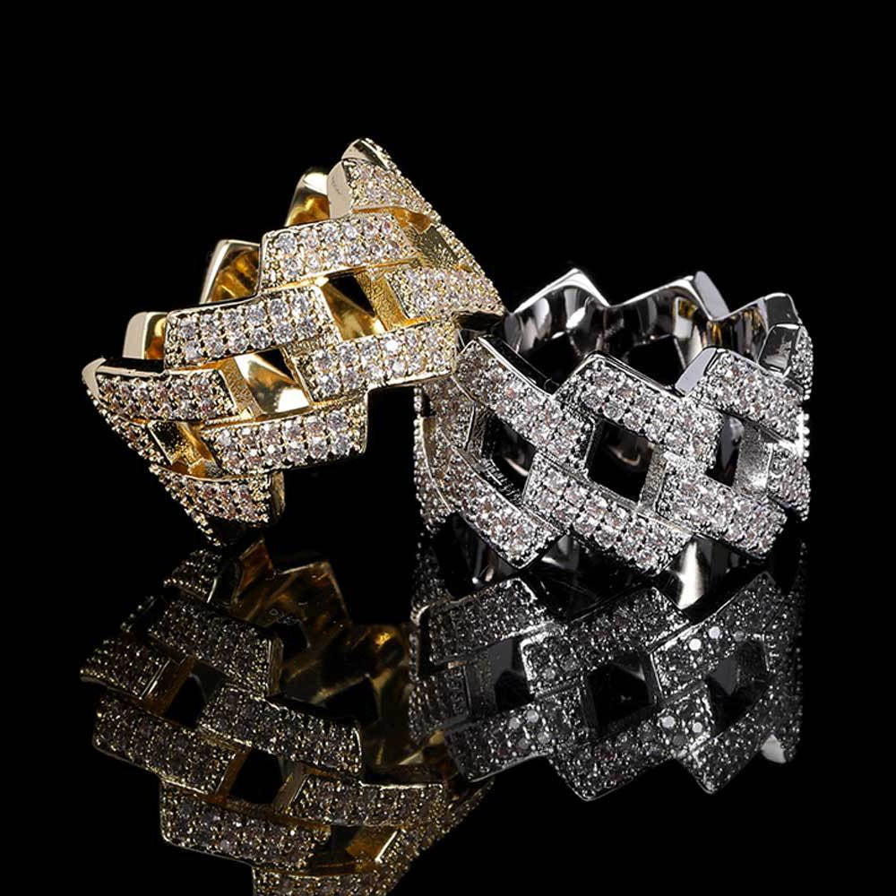 14mm iced prong cuban ring - ICEEDRIP