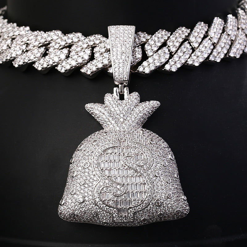Iced Money Bag Necklace