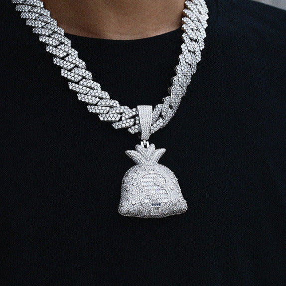 Iced Money Bag Necklace