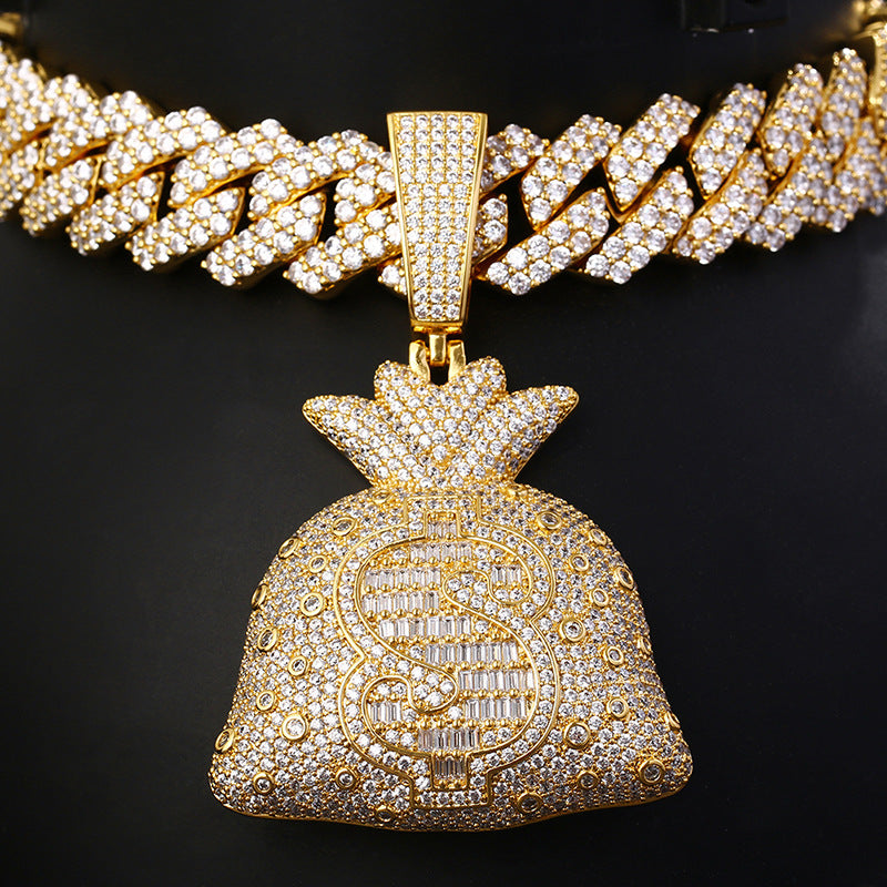 Iced Money Bag Necklace