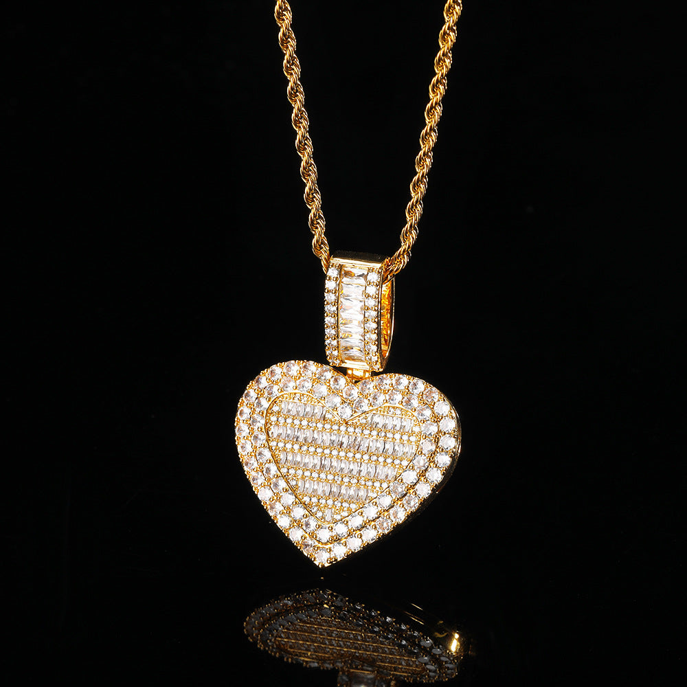 Custom Locket Heart Photo Pendant