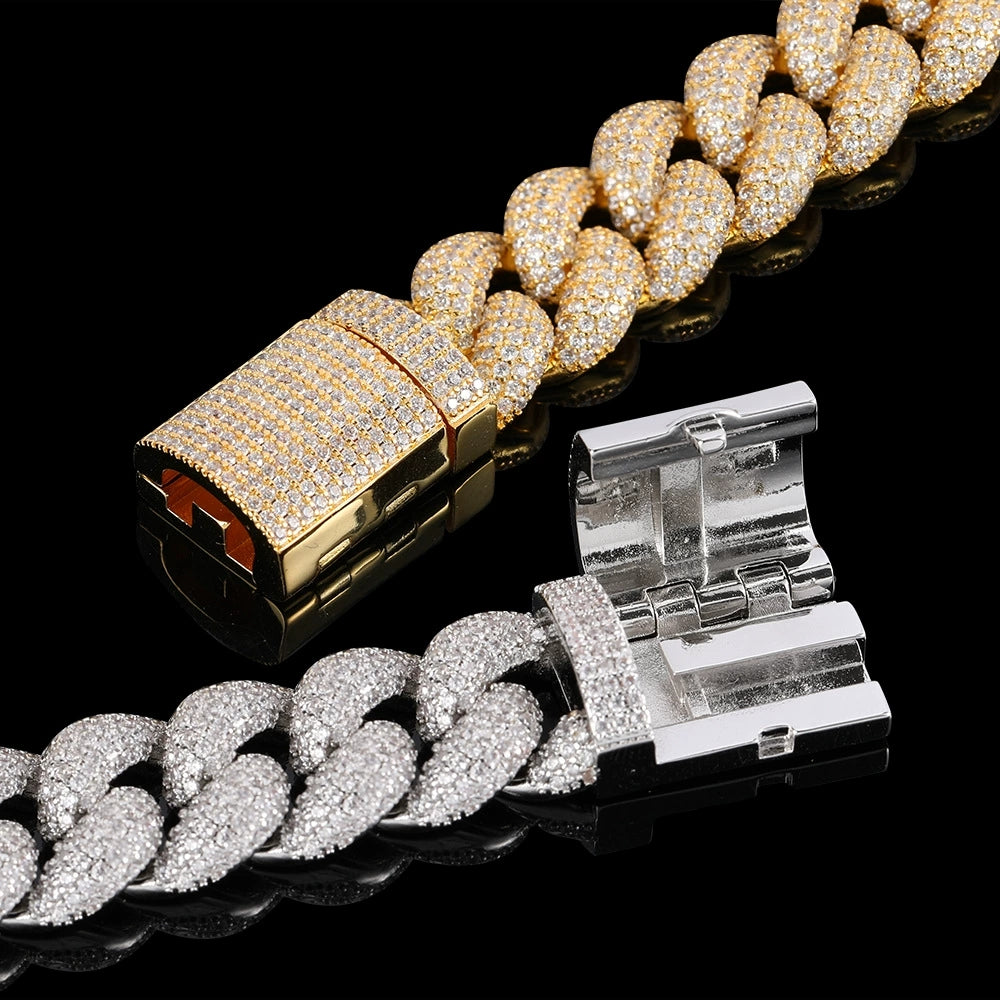 5-Row 15mm Iced Cuban Bracelet