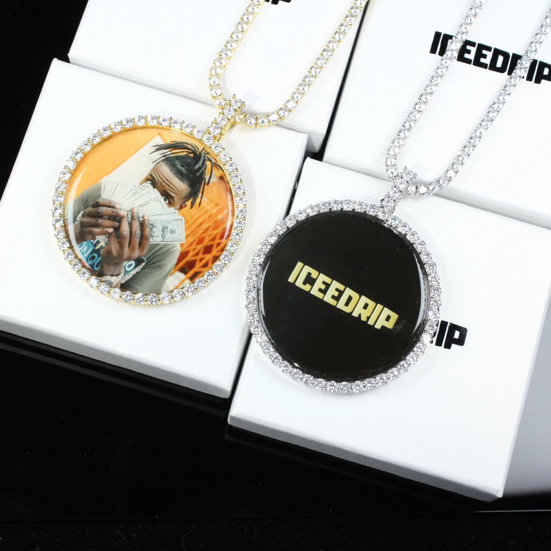 3D_Large_Circle_Custom_Picture_Pendant2_ICEEDRIP