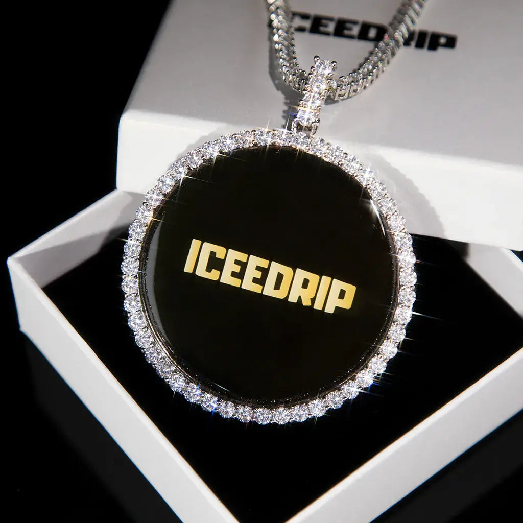 3D Large Circle Custom Picture Pendant