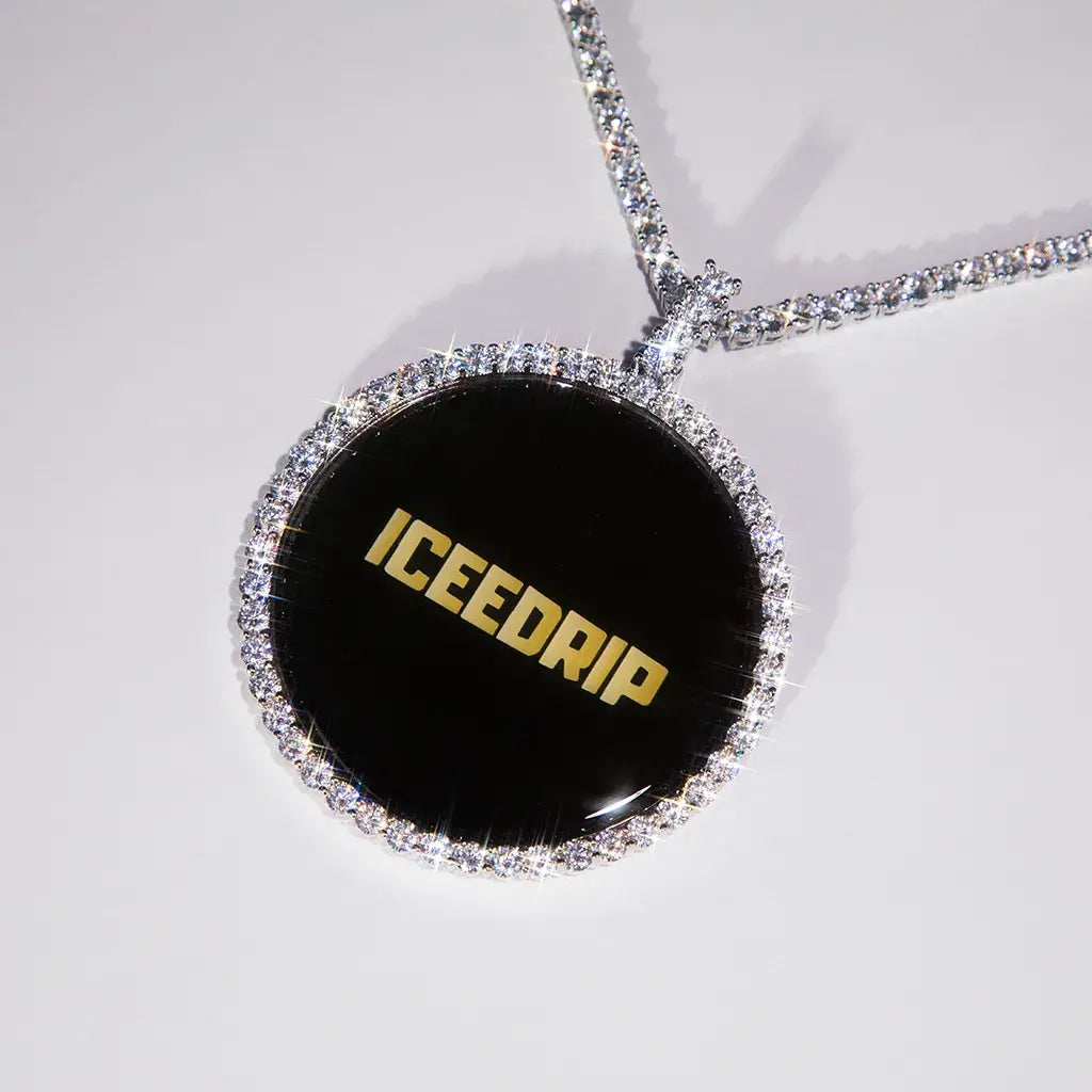 3D Large Circle Custom Picture Pendant