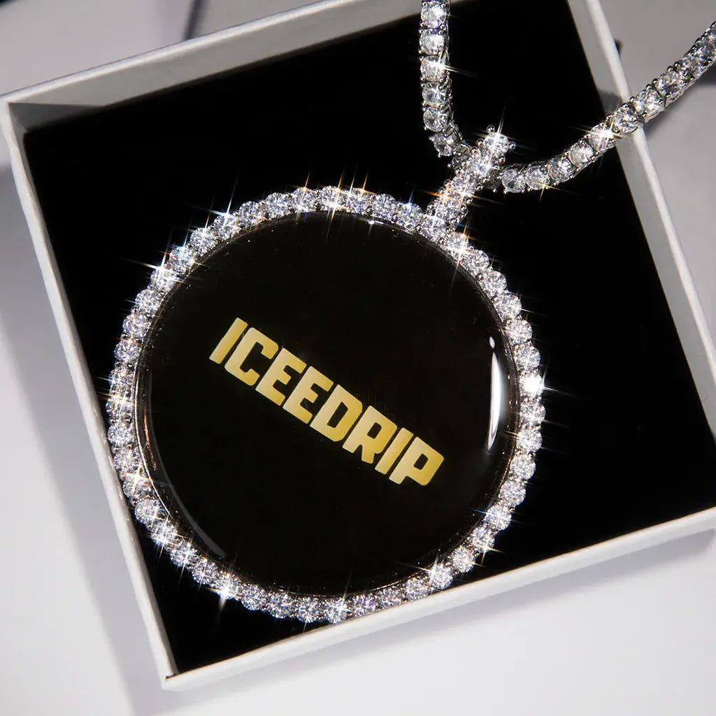 3D Large Circle Custom Picture Pendant