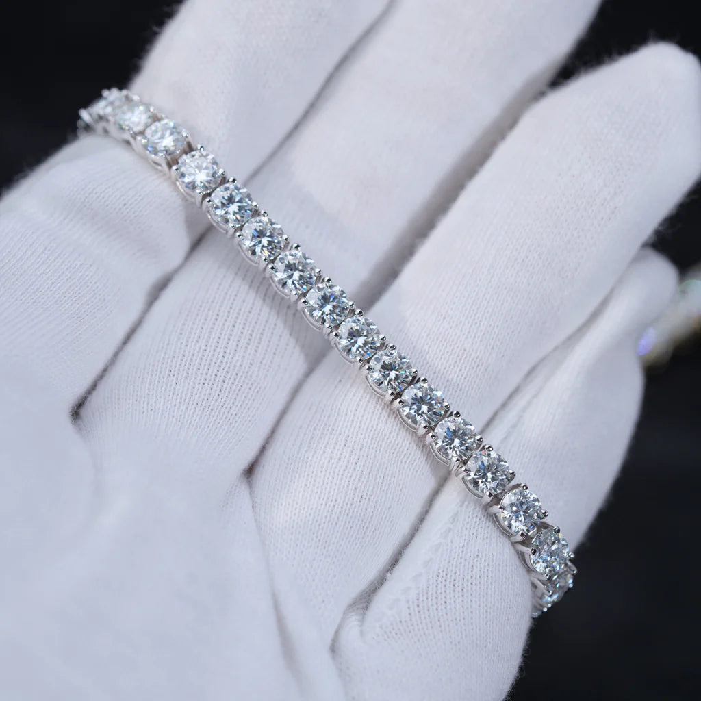 4MM_925S_ &_ _VVS_Moissanite_Tennis_Bracelet_WhiteGold_ICEEDRIP_JEWELRY