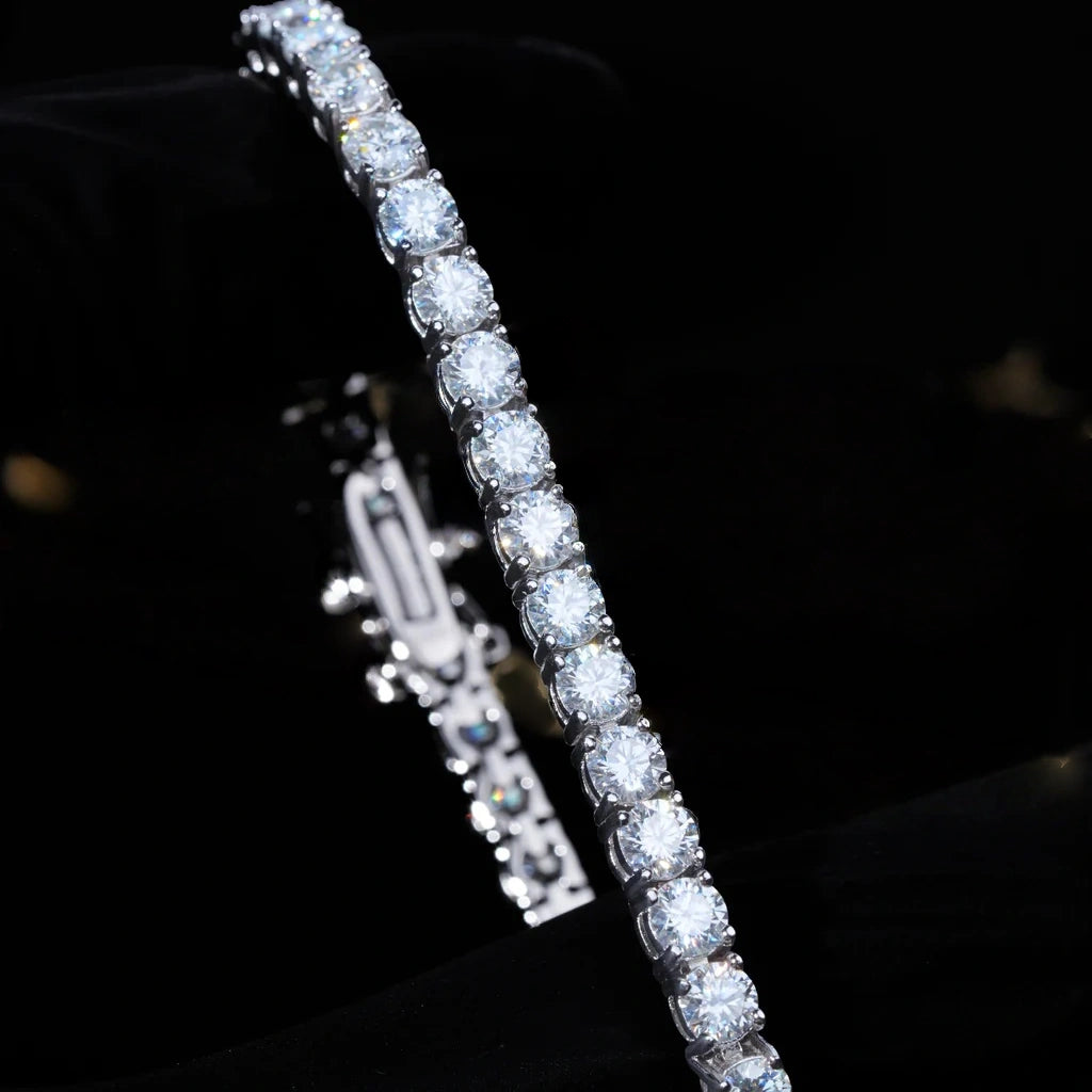 4MM_925S_ &_ _VVS_Moissanite_Tennis_Bracelet_WhiteGold_ICEEDRIP_JEWELRY