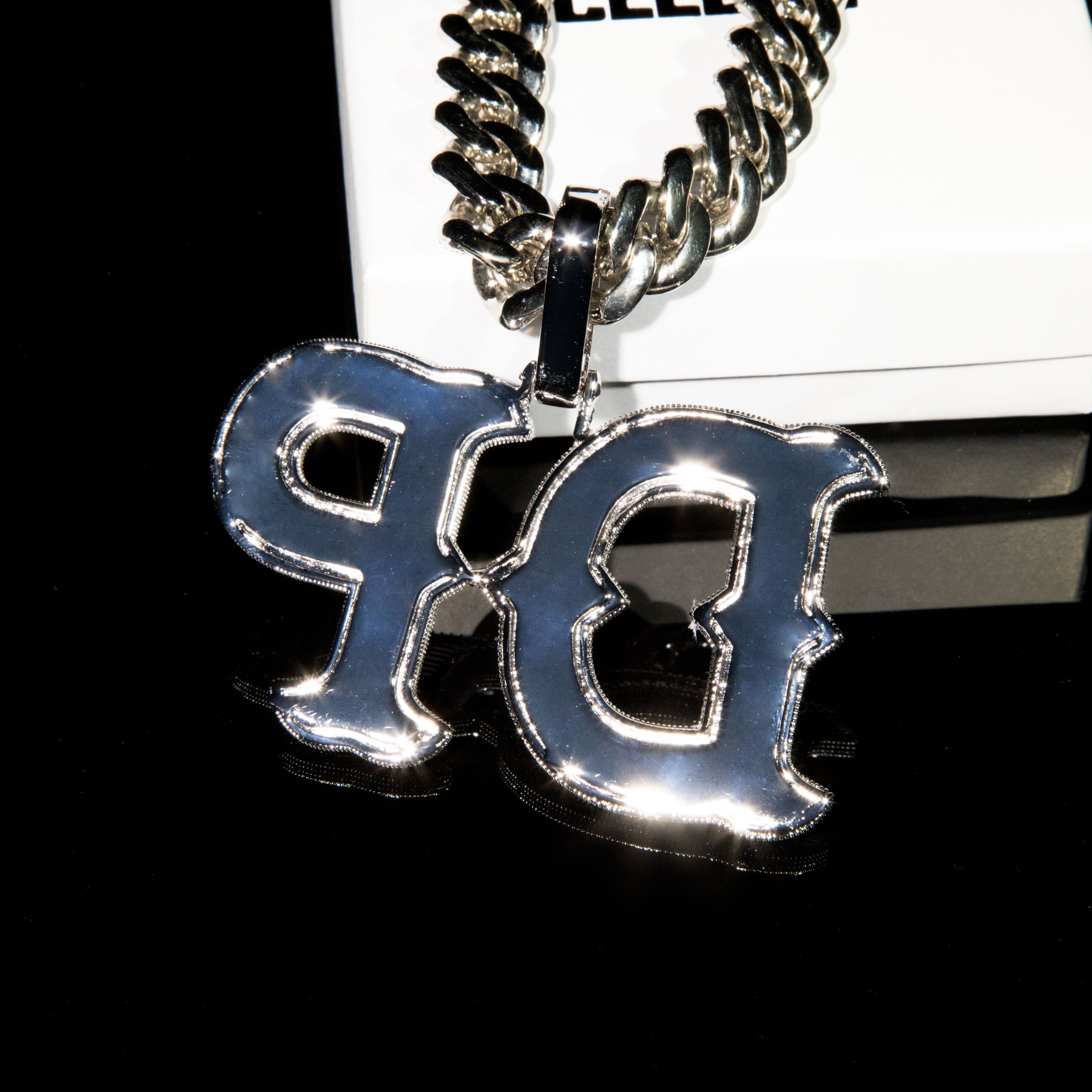 Custom Thorns Baguette Letters Pendant