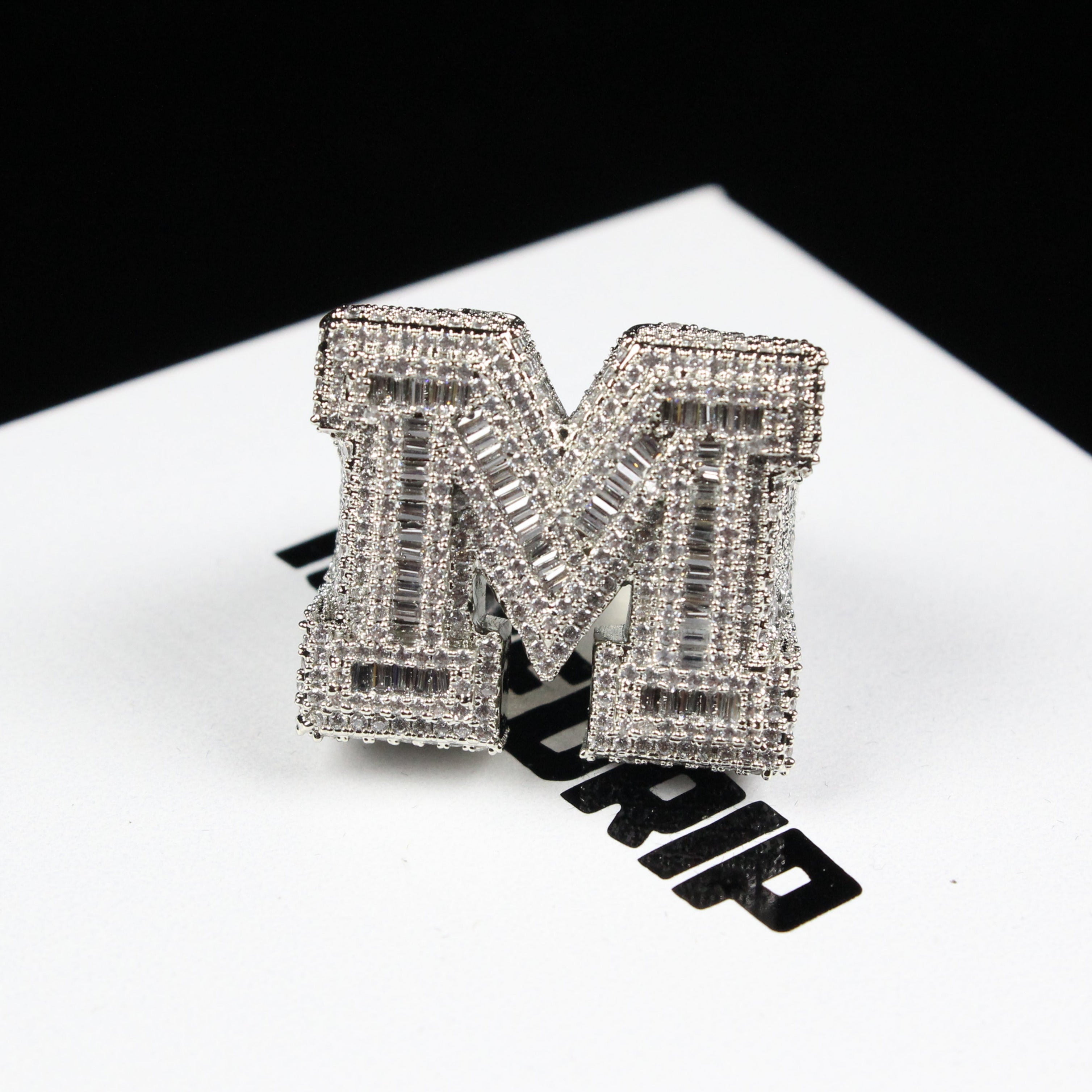 M Two Layer  Micro-inlay  Butterfly Ring