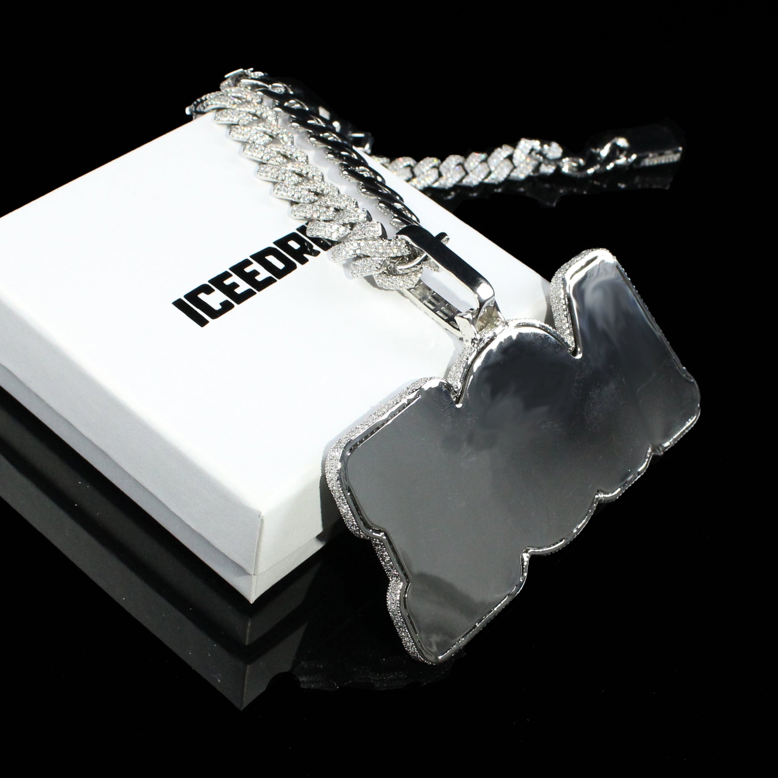 Custom Double Layer Bold Letters Pendant