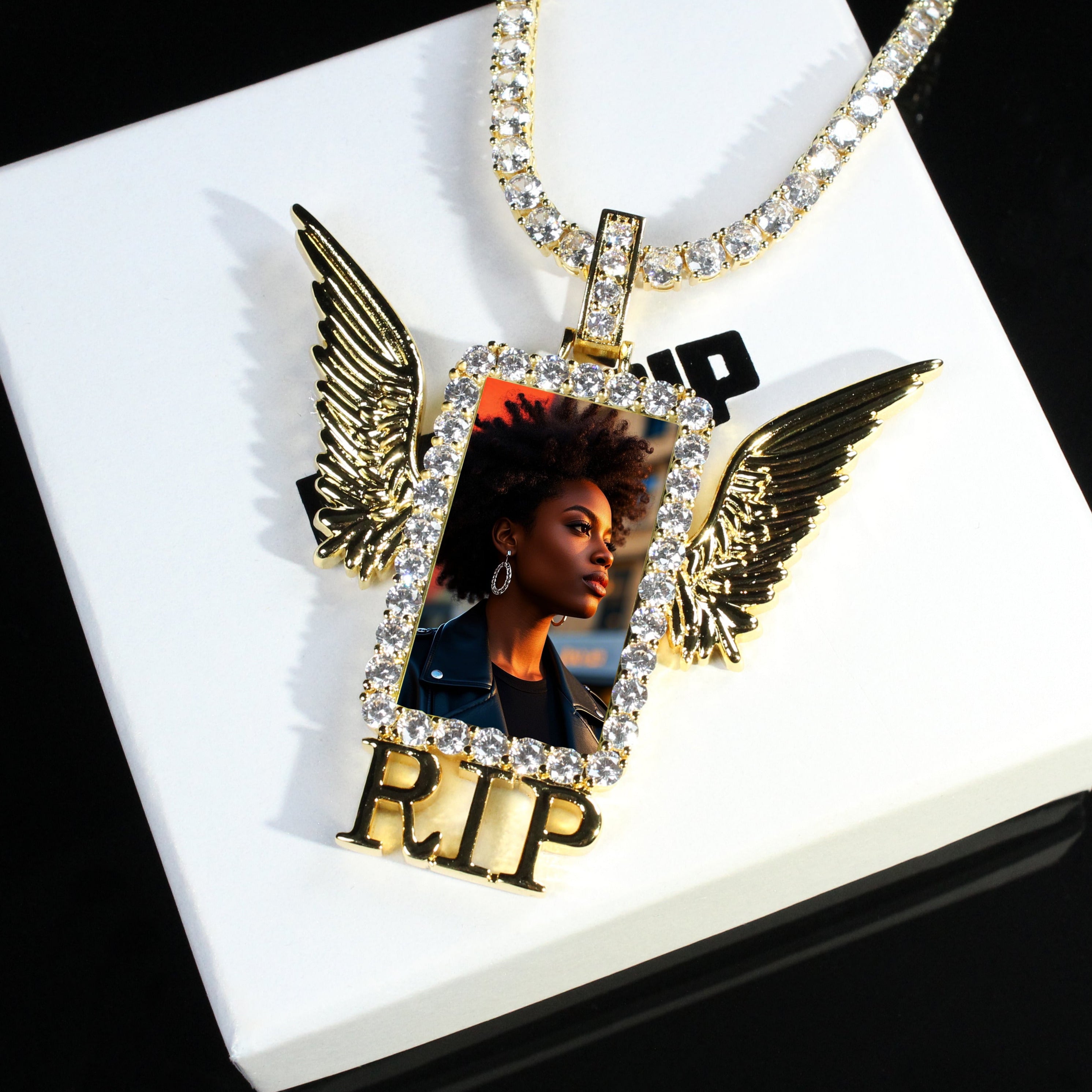 RIP WING 3D CUSTOM PICTURE PENDANT