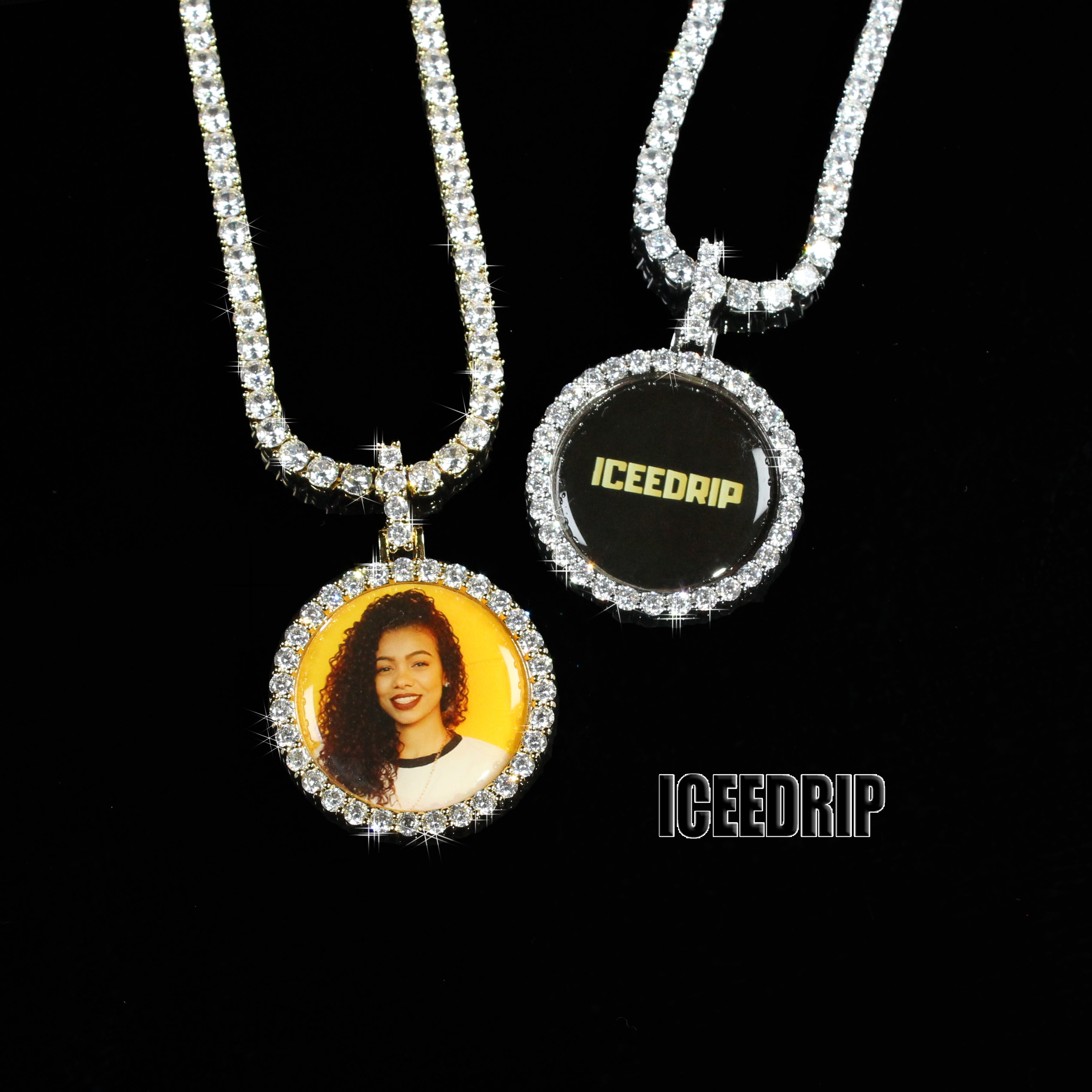 3D Small Circle Custom Picture Pendant