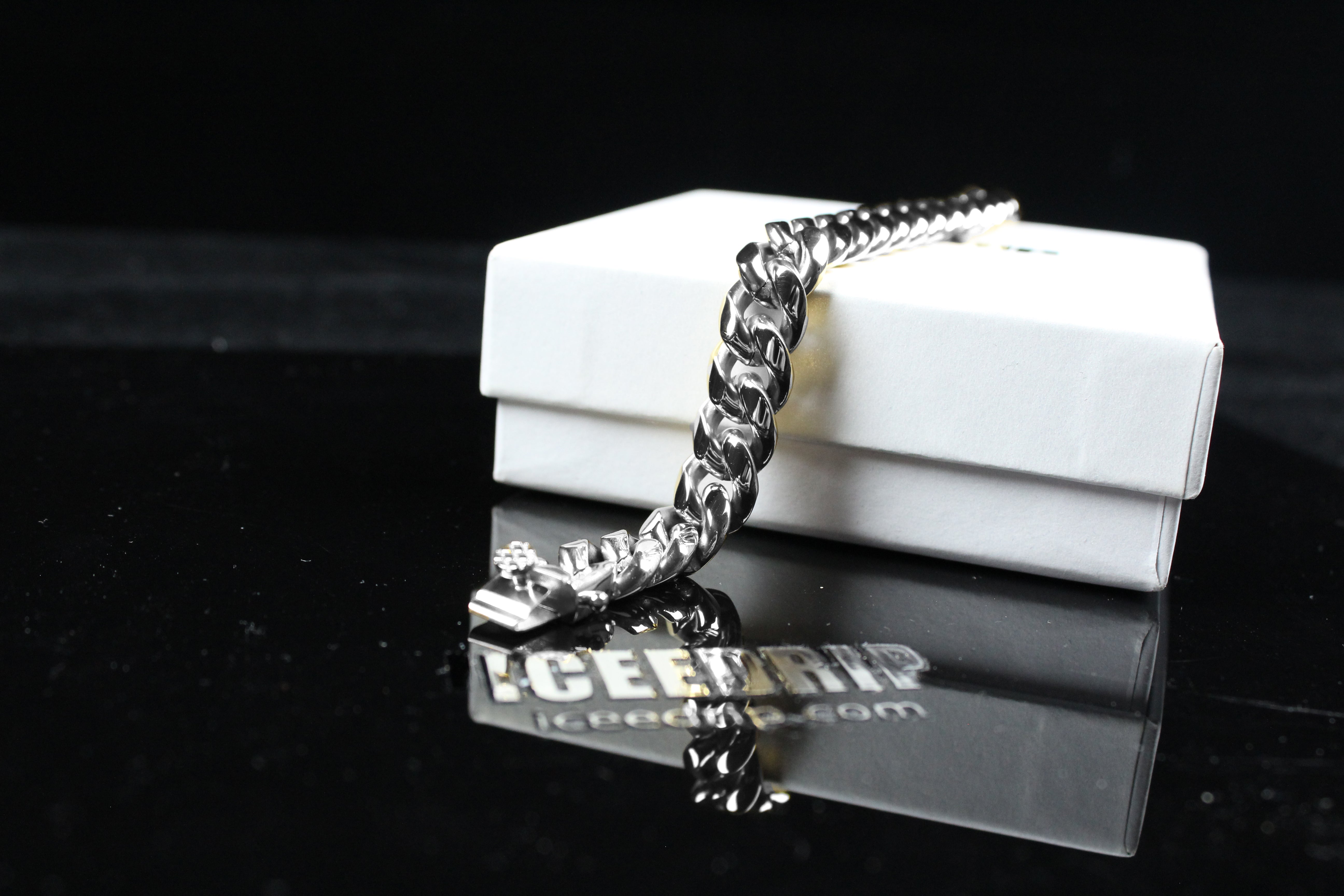 18K Gold-Plated Classic Miami Cuban Link Bracelet（12MM）
