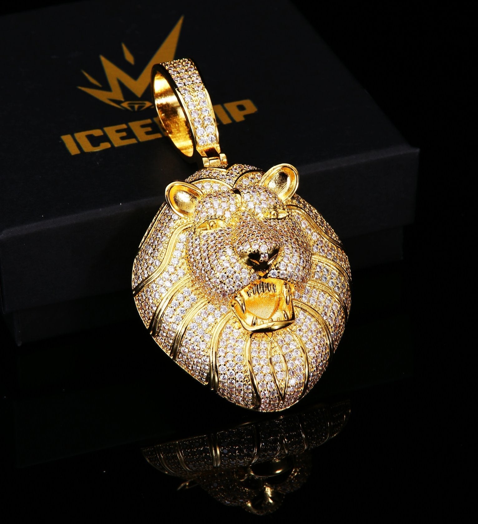 Iced Bling Lion Pendant ICEEDRIP