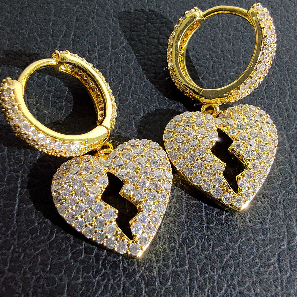 Iced HeartBreak Hip Hop Earring ICEEDRIP
