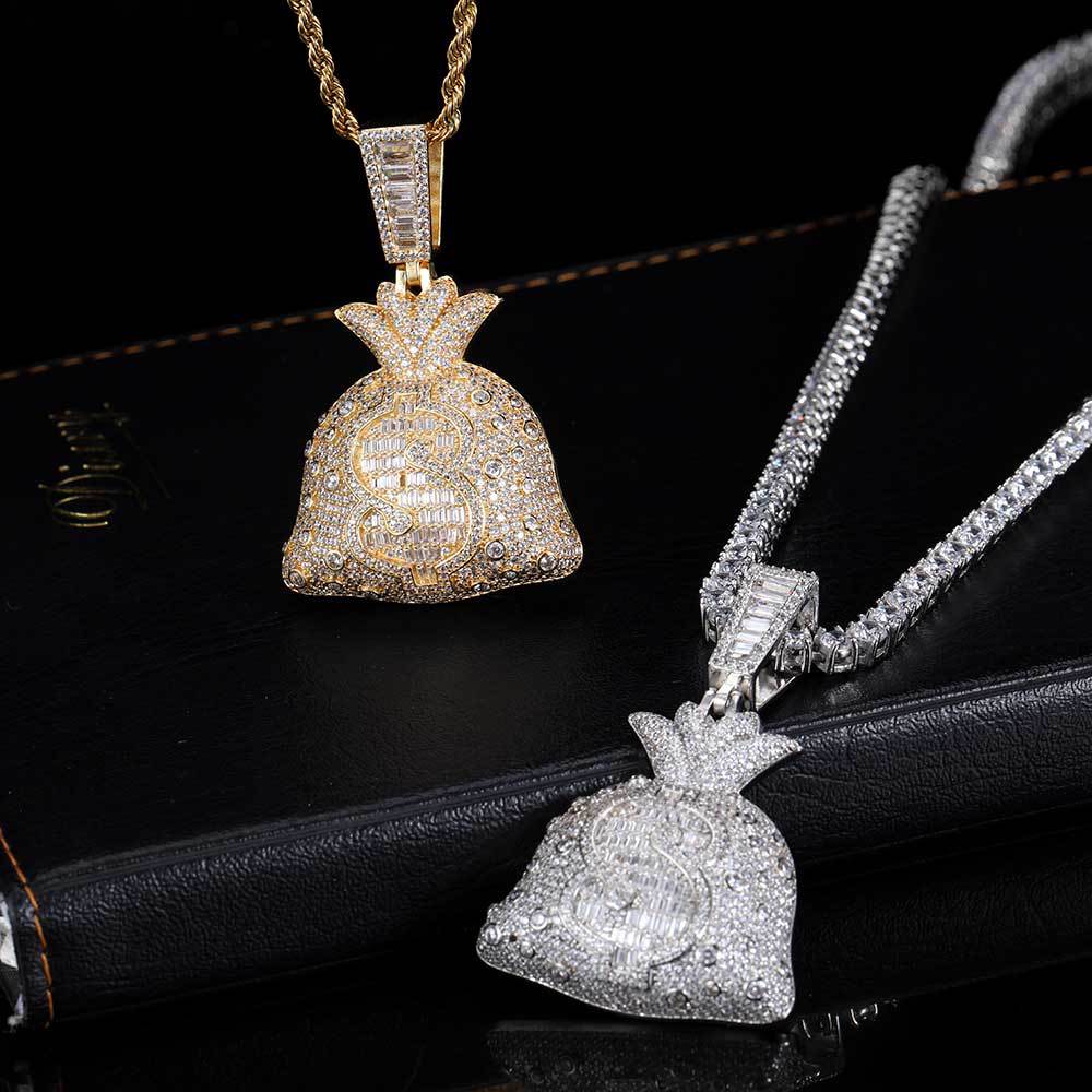 Iced Money Bag Necklace