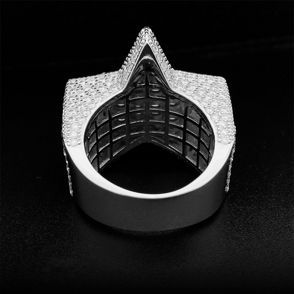 Gold Ripentagram Ring 18K Gold-Plated Micro-inlay Pentagram Ring – ICEEDRIP