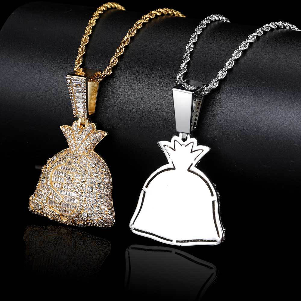 Iced Money Bag Necklace