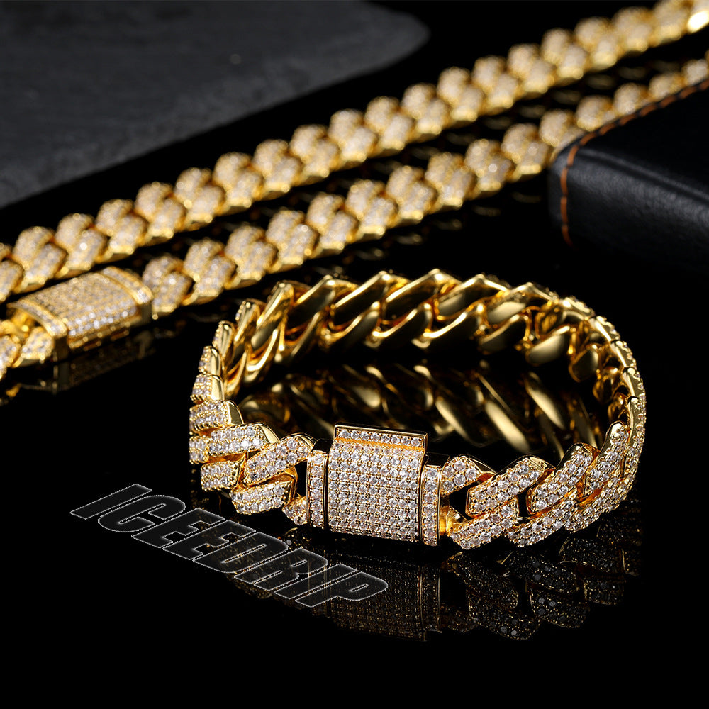 10MM Cuban Link Bracelet  In Gold