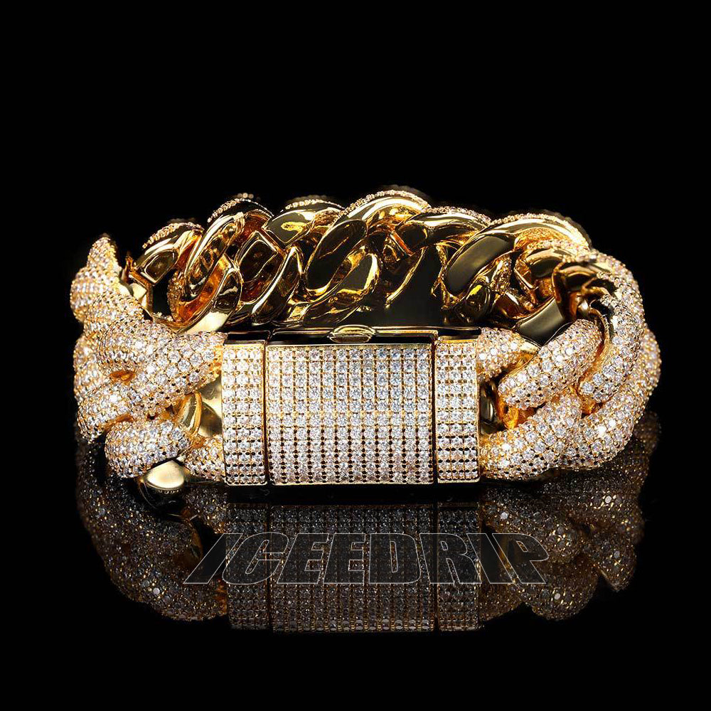 5-Row 15mm Iced Cuban Bracelet