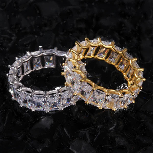 7mm Prong Baguette Rings