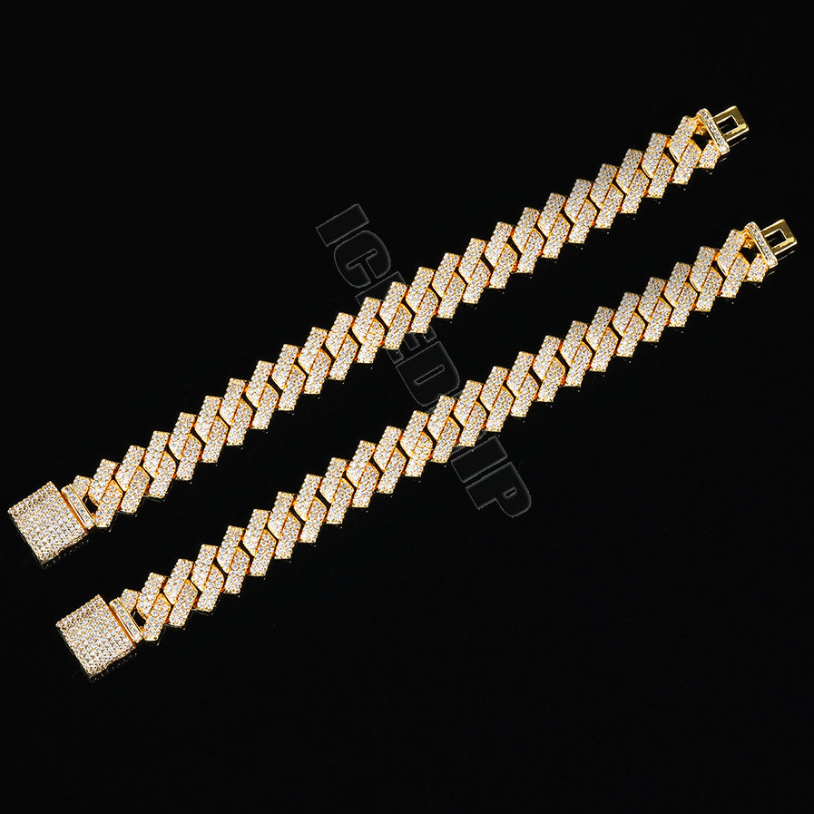 10MM Cuban Link Bracelet  In Gold