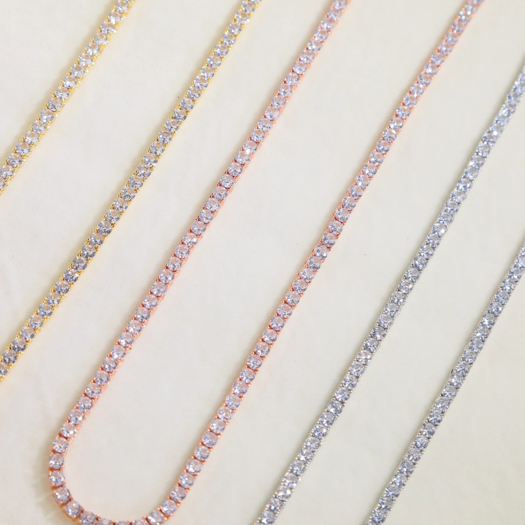4mm Tennis Chains on Product Page_ICEEDRIP JEWELRY